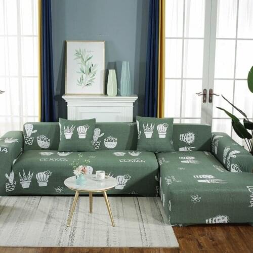 Elegant Stretch Slipcovers Sofa Cover For Living Room Slip-resistant Sectional 1/2/3/4 Seat Elastic Couch Cover Sofa Protector