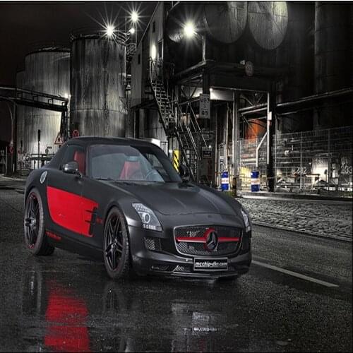 Photo wallpaper 3D custom mural wallpaper car service center hotel cafe club race track retro wallpaper