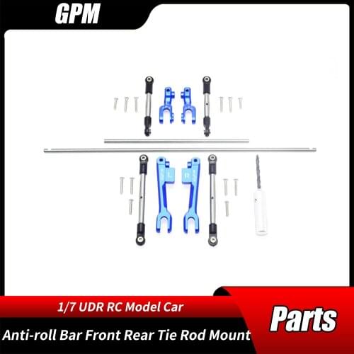 GPM 1/7 UDR 85076-4 Short-course Truck Accessories Steel Bold Anti-roll Bar Front Rear Tie Rod Mount RC Car Parts