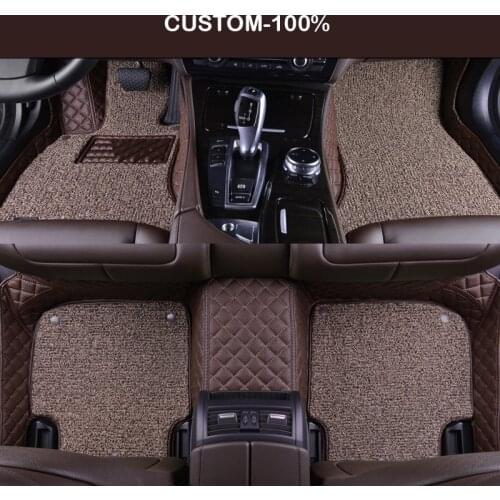 HLFNTF Double Custom car floor mats for Isuzu all model D-MAX mu-X auto accessories auto accessories