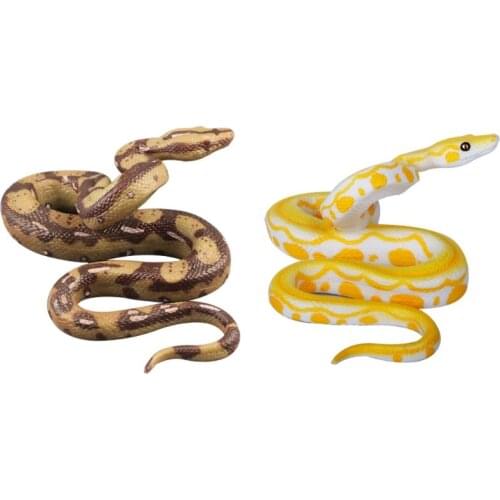 J60B Garden Props Pool Party Large Soft Realistic Fake Rubber Snake Toys for Child