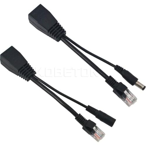 Tape Screened Power Over Ethernet 30m 2pcs/lot Poe Adapter RJ45 Injector + Splitter Kit 12V 24V Synthesizer Separator Combiner