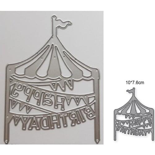 Happy birthday Metal Cutting Dies For Scrapbooking Paper Card Making Embossing Die Cut Handmade Crafts