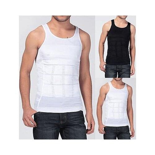 Men Women Slim Body Shapers Tummy Fatty Underwear Vest Corset Shapewear T-Shirt Shapers Plus Size