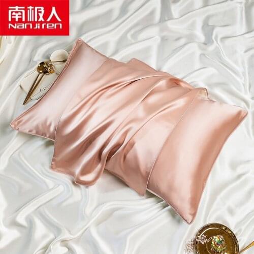 NANJIREN Home Textile Products 1 Piilowcase Solid Color Beathable Comfortable Silk Reactive Printing And Dyeing Pillowcase