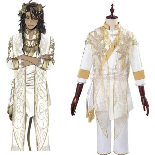 NEW Anime cosplay Twisted-Wonderland Leona Kingscholar Cosplay Costume Outfits Halloween Carnival Suits men women summer clothes