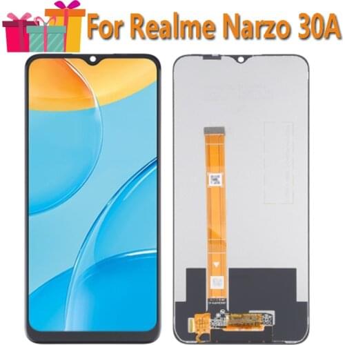 Original Display Replace 6.5" For Realme Narzo 30A RMX3171 LCD Touch Screen Digitizer Assembly