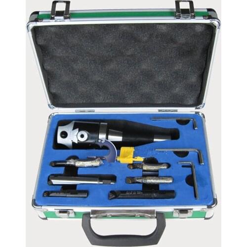 Precision 2" Boring head R8 Shank 10pcs 1/2" Indexable Boring Bar Set New