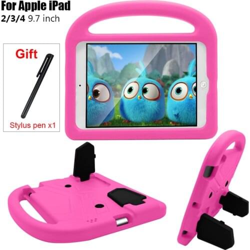 EVA Silicon Coque foriPad 2 Case,iPad 3 Case,iPad 4 Case, For Model A1416/A1430/A1458/A1459/A1460 Case Kids Shockproof Cover