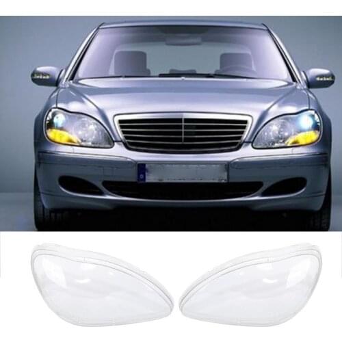 Car Headlight Lens Glass Cover Lampshade Bright Shell For Benz W220 S600 S500 S320 S350 S280 1998-2005