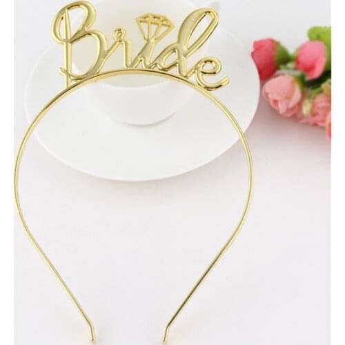 Bride To Be Wedding Decoration Resin Hair Hoop Hen Party Bride Shower Bachelor Party Hair Accessories Party Decoration Gift-C