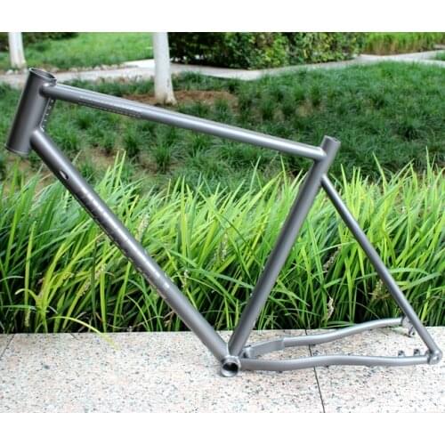 Titanium gravel frame with thru axle dropout ti gravel bike frame with inner line routing design