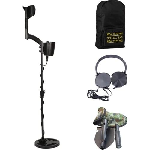 Precise positioning of more cost effective gold metal detector search gold detector with bag shovel headset bundle