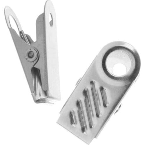 XRHYY 10 Pieces Tone Bulldog Clips for ID Badge Holder Lanyard 26mm Silver