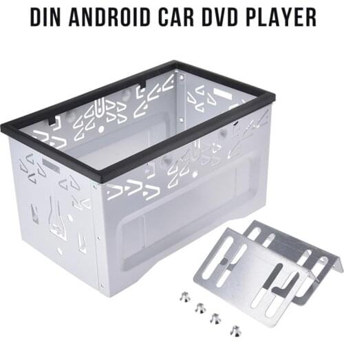 2 Din Car Radio DVD Player Mounting Frame Iron Plastic Refit Fixed Type Mount Frame Install Bezel Panel Trim Kit