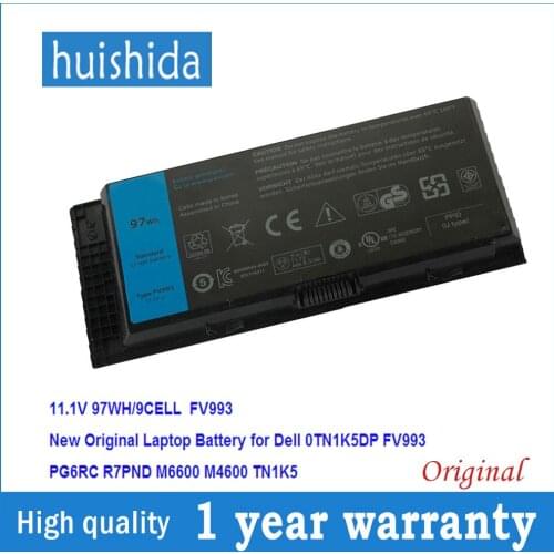 11,1 V 97wh FV993 New original laptop battery for Dell FJJ4W PG6RC R7PND Precision M6600/6700 M6800/4800/4600/4700 series
