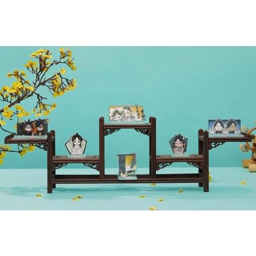 Anime Tian Guan Ci Fu Hua Cheng Xie Lian Q Version Cartoon Scene Acrylic Stand Figure Model Plate Desktop Toy Decor Cosplay