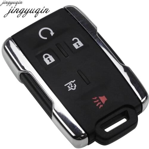 Jingyuqin 5 Button Remote Smart Key Fob Shell Case For Chevrolet For GMC