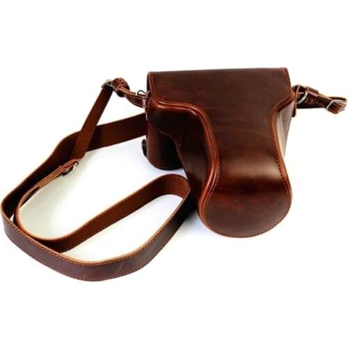 High quality PU Leather Camera Case For Fujifilm XE1 X-E1 Finepix X-E2 XE2 X-E2S Camera Bag Cover With Battery Opening
