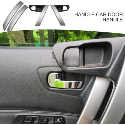 2Style Silver Color Car Interior Door Handles Interior Parts For Nissan Qashqai 2008 2009 2010 2011 12 13 14 2015 Car Accessorie