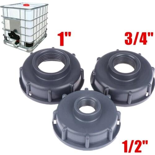 IBC Tank Fittings S60X6 Coarse Threaded Cap to 1/2" 3/4" 1" Adaptor Connector