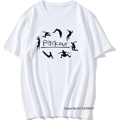 New Summer Fashion Mens Cool T-shirt Cotton Tops Tees Parkour Men Short Sleeve Casual Parkour Freerunning Heartbeat T Shirt