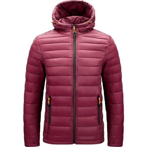 GHJQL Winter Warm Waterproof Jacket Men 2020 New Autumn Thick Hooded Cotton Parkas Mens Fashion Casual Slim Jacket Coat Male