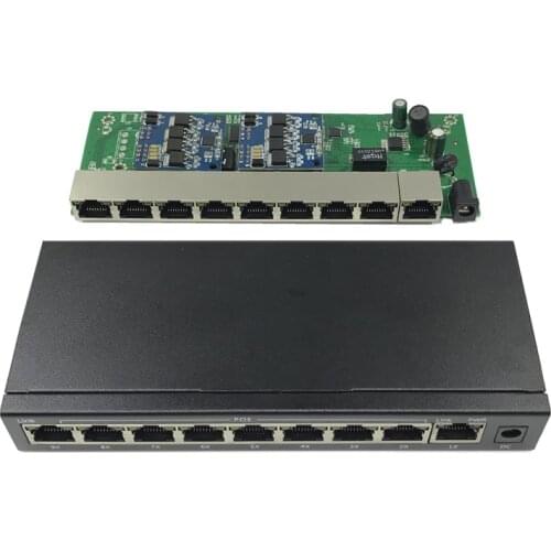 ANDDEAR-10/100 mbps rj45 switch poe 802.3af 9 poort voeding 15.5 w voor ip camera nvr ip telefoon wifi access point poe switch