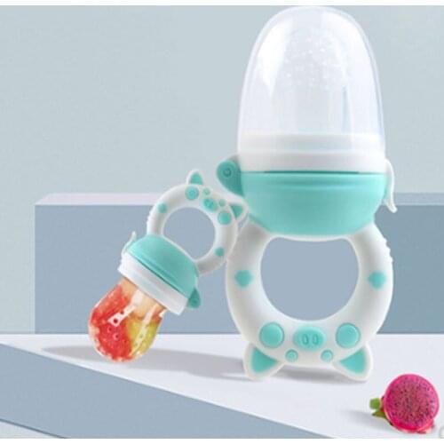 Newborn Baby Fresh Food Feeder Trainning to Eat Fruit Grinding Stick Baby 3-12 Months Supplementary Food Bag Teether