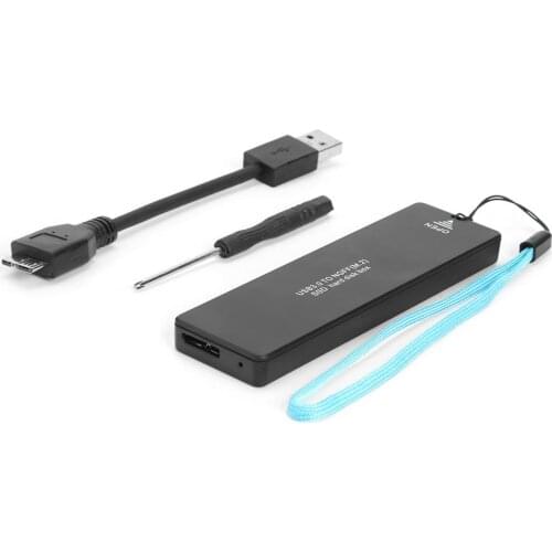 M2 HDD SSD Case NGFF SATA M.2 to USB 3.0 SSD Hard Disk Case M2 2242 2260 2280 External Hard Drive Enclosure For NGFF SATA SSD