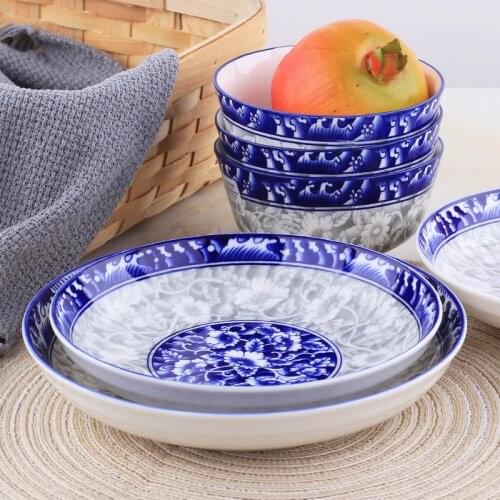 Japanese6-10 PIECES creative cutlery ceramics home dish home plate dish, glaze