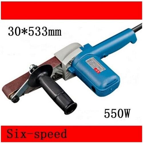 220V 550W Belt Sander Variable Speed Woodworking Sandpaper Grinder 30*533mm