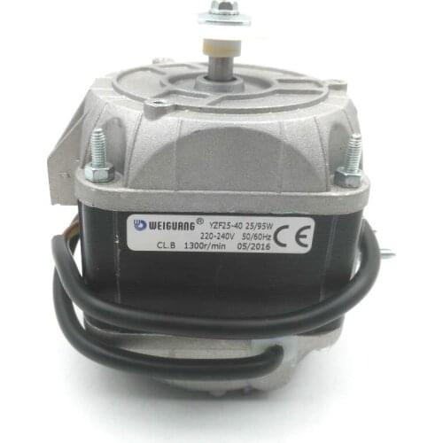 Copper core light light YZF25-40 / 95W refrigerator freezer cooling fan condenser cooler cover pole motor