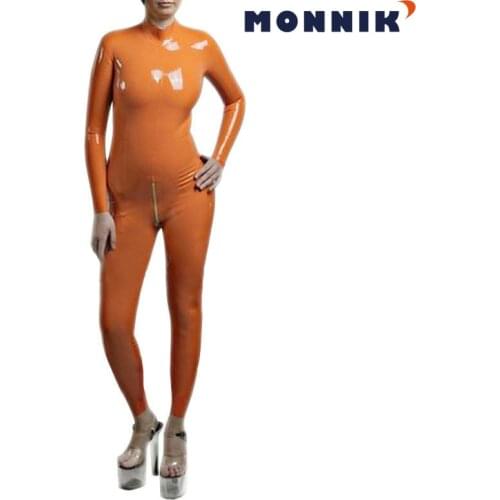 MONNIK latex Sexy Women Latex Rubber Catsuit for Club Wear Costumes Customize Service