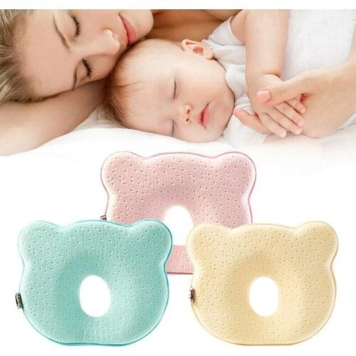 Design Orthopedic Baby Pillow Against Deformation Flat Head Baby Soft Pillow memory foam super soft cotton fabric material
