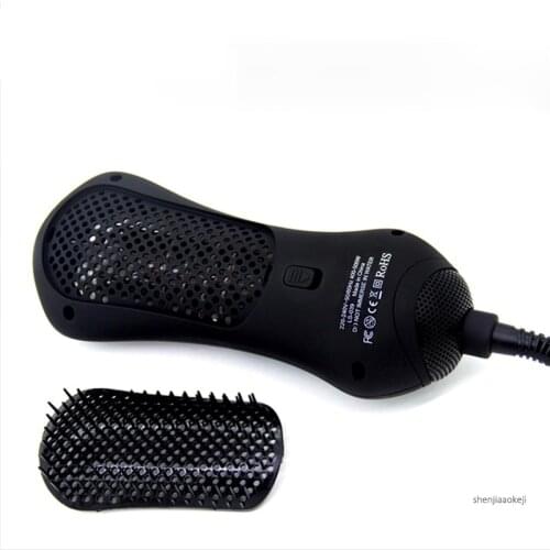 New commercial Mini far infrared hot air hair comb detangling hair dryer brush Multifunction dries & combing hair modeling comb