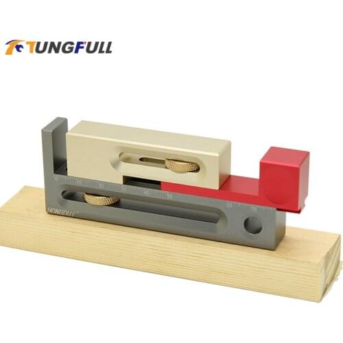 Saw Slot Regulator Sliding Table Saw Adjuster Movable Measuring Block Length Compensation Woodworking Tools Measuring Tools