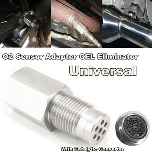 Steel Lambda O2 Oxygen Sensor Extender Spacer M18x1.5 For Decat Hydrogen Lambda O2 Extender Spacer Fix Check Engine