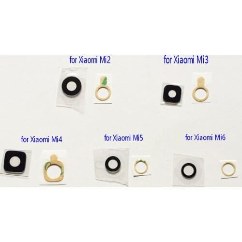 1 Piece Glass Lens for Xiaomi Mi2 Mi3 Mi4 Mi Note 4 Mi5 Mi6 for for Rear Back Camera Glass Lens Cover Replacement Repair Parts