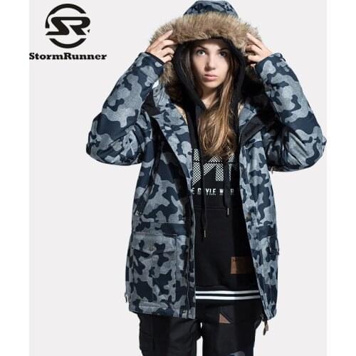 StormRunner Brand Ski Jacket Women Windproof Waterproof Warm Winter Jackets Outdoor Sport Snow Coat Skiing Snowboarding Clothing