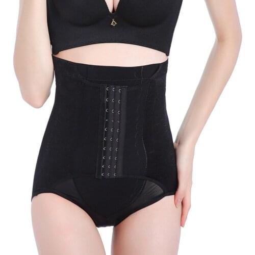 High Waist Waist Trainer Firm Tummy Control Body Shaper Seamless Underwear Thong Butt Lifter Plus Size Slimming Shapewear