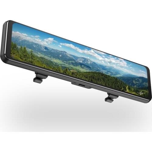 2K 11.88 Inch Big Touch Display Mirror Rearview Dash Cam,Front-Rear Dual lens FHD 1080P car Black Box