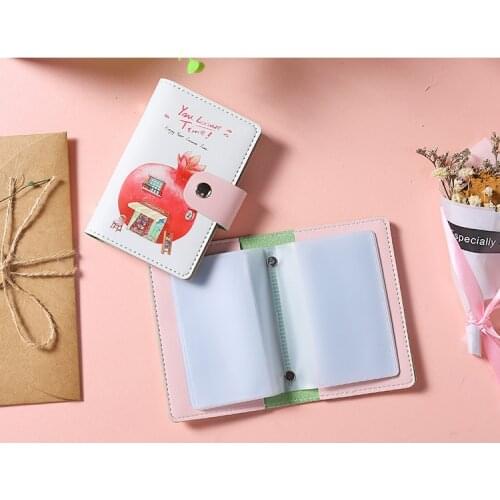 Ladies Card Holder PU Leather Cute Cartoon 26-digit Card Holder School Holder Men’s Ladies Credit Card Card Holder ID Holder