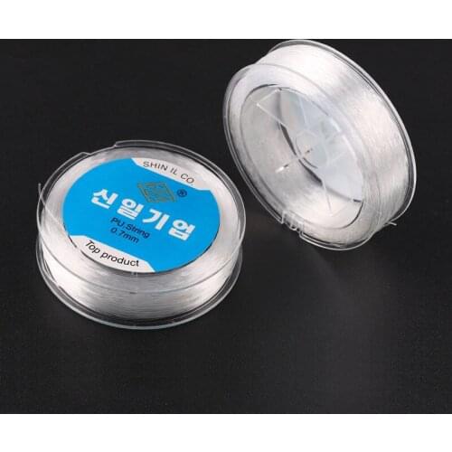 1pc diy jewelry accessories transparent crystal elastic cord beaded rope wear-resistant bracelet necklace