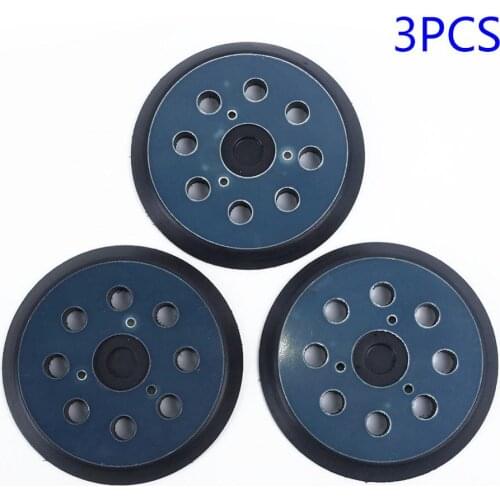 125mm 5 Orbital Sander Backing Pad Base For Makita BO5021 BO5020 BO5012 BO5030 Sanding Pad 5 inch 3 eyes 8 holes polishing disc