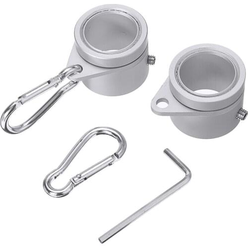 2pcs/set Alloy Flag Pole Flagpole Rotating Rings Clip Anti Wrap Grommet Mounting Home Improvement Accessories