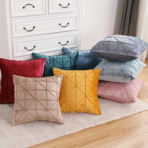 Modern European style simple Square Throw pillow living room bedroom pillow Home Decor Decorations for Sofa Couch Bed Chair 2PCS