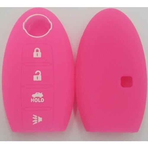 3PC Silicone Rubber key fob cover case cap protect skin set for Nissan Rogue 2017 2018 Qashqai skyline Alissa x-trail keyless