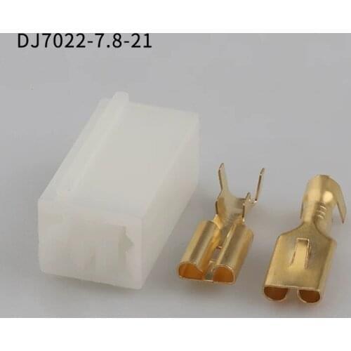 500sets 2Pin 7.8mm female Auto Motorcycle Electronic Wiring Connector for AUdi,VW,BMW, Honda,Toyota DJ7022-7.8-11/21