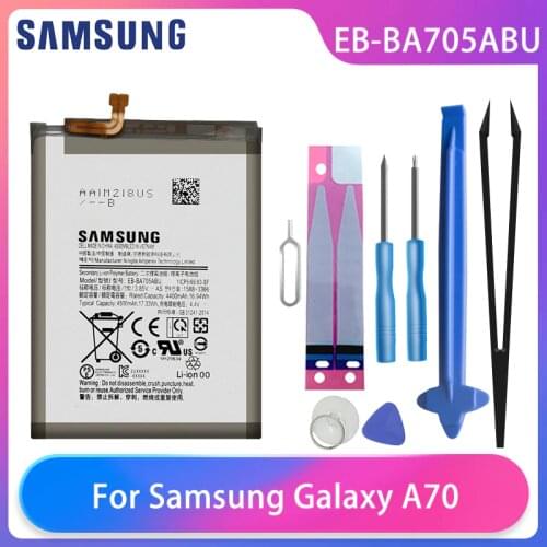Original Samsung Galaxy A70 A705 SM-A705 A705FN SM-A705W Phone Battery EB-BA705ABU 4500mAh Samsung Batteries Free Tools AKKU